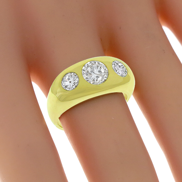 Diamond 14k Yellow Gold Anniversary Ring