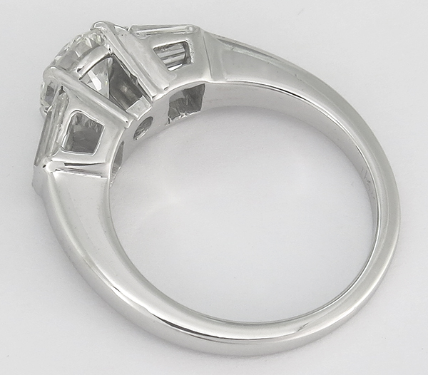 1.02ct diamond 14k gold engagement ring 3/4 view photo