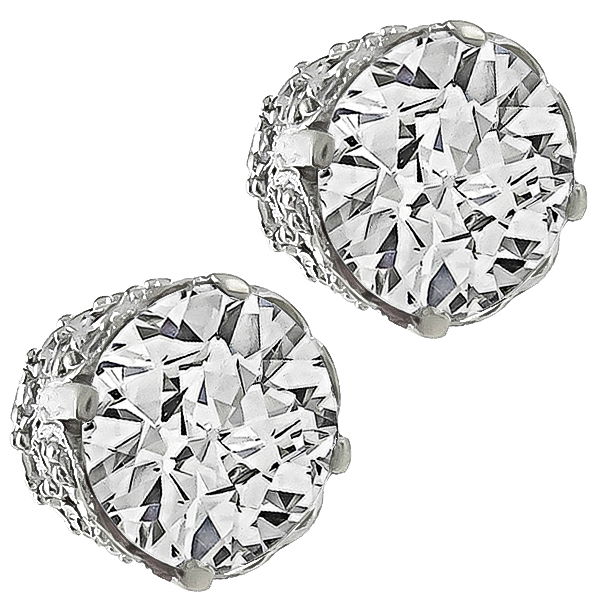 1.18ct Diamond Stud Earrings Photo 1