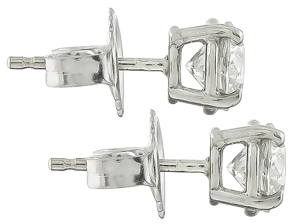 1.24ct Diamond Stud Earrings Photo 1