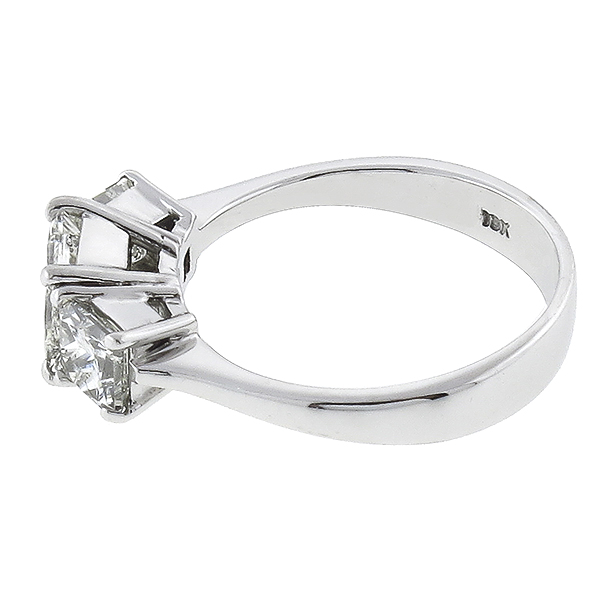 diamond 18k  white gold engagement ring 1