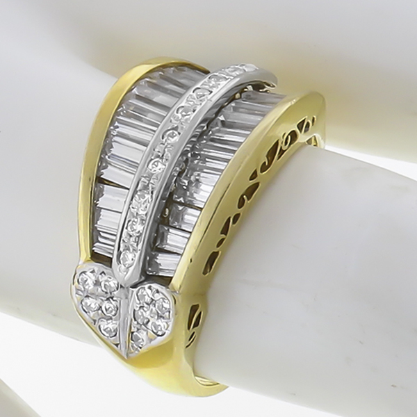 diamond 18k yellow gold ring 1