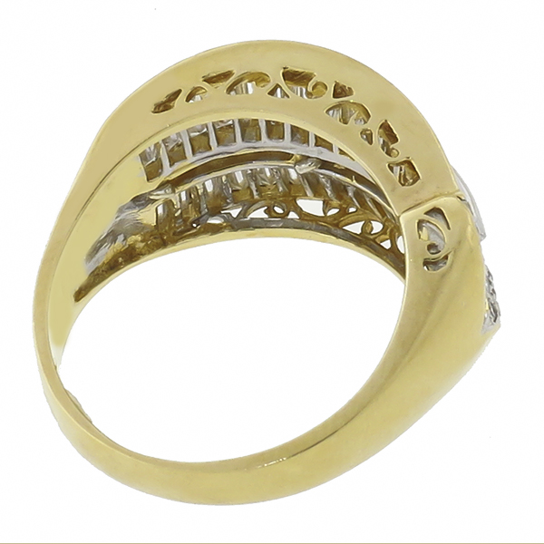 diamond 18k yellow gold ring 1