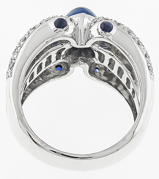 1.50ct Diamond Sapphire Ring Photo 1