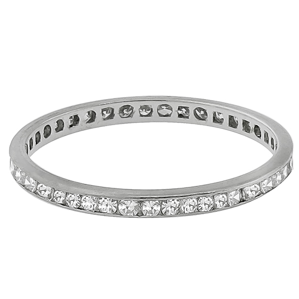 Antique Diamond Eternity Wedding Band