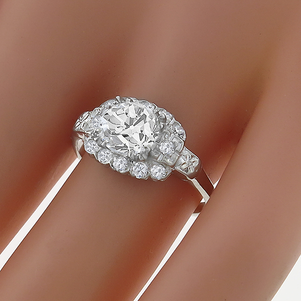 diamond platinum engagement ring 1