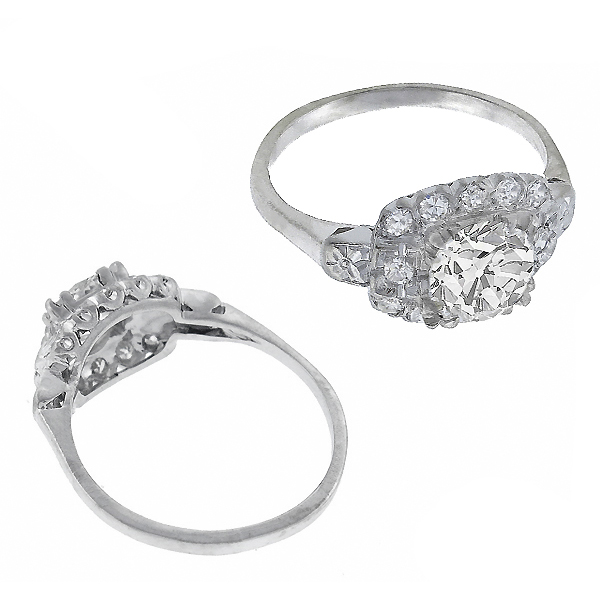 diamond platinum engagement ring 1