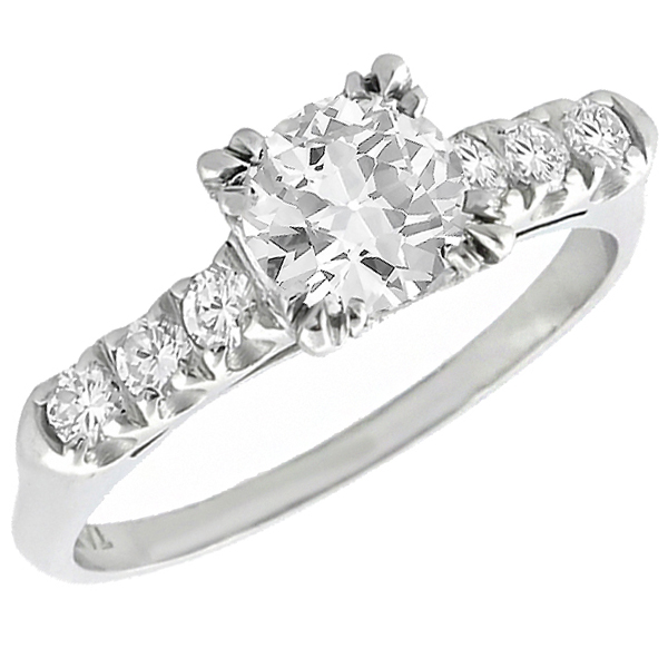 diamond platinum engagement ring 1