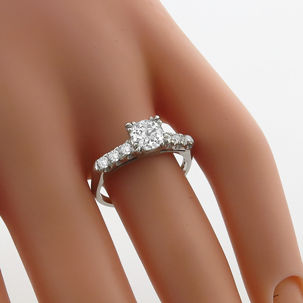 diamond platinum engagement ring 1