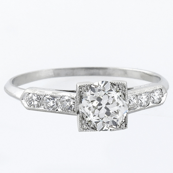  diamond platinum engagement ring 1