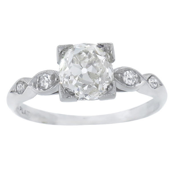 diamond platinum engagement ring 1