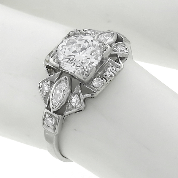 platinum diamond engagement ring 1