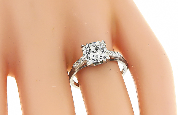 1920s gia cert diamond engagement ring 1