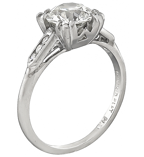 1920s gia cert diamond engagement ring 1