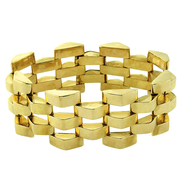 retro 14k yellow gold bracelet 1