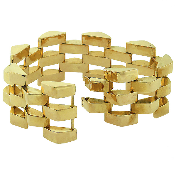 retro 14k yellow gold bracelet 1