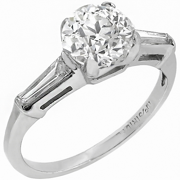 diamond platinum engagement ring 1