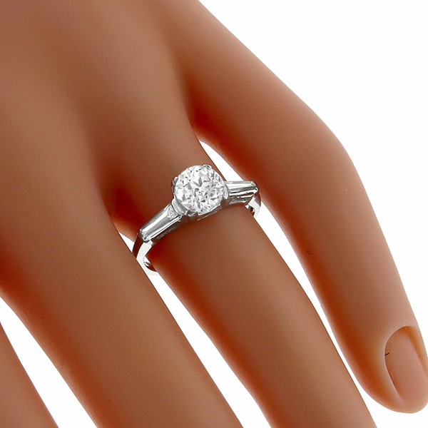 diamond platinum engagement ring 1