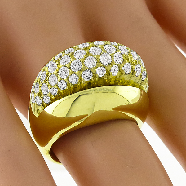 Diamond Cluster Gold Ring | Israel Rose