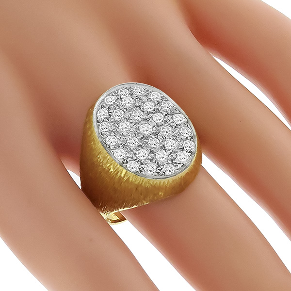 Estate 1.50ct Diamond Gold Ring 
