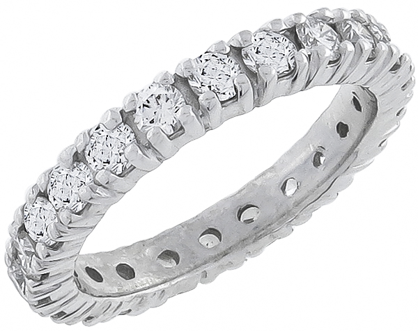 2.00ct diamond eternity wedding band photo 1