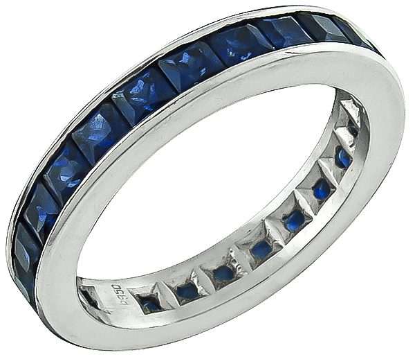 2.00ct Sapphire Eternity Wedding Band Photo 1