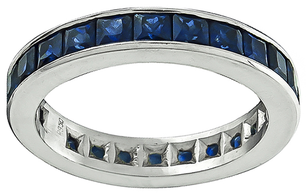 2.00ct Sapphire Eternity Wedding Band Photo 1