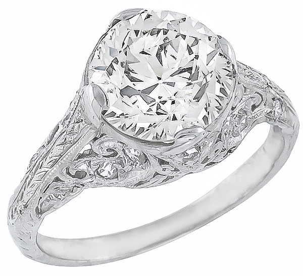 2.06ct diamond engagement ring photo 1