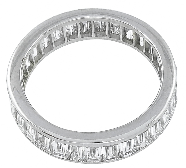 2.40ct diamond eternity wedding band photo 1