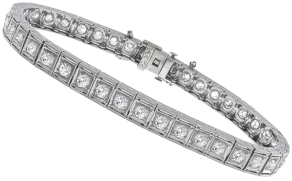 3.50ct diamond antique bracelet photo 1