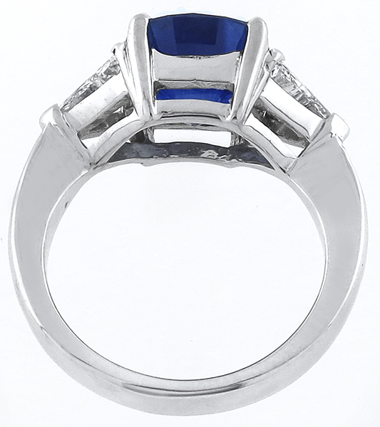 4.52ct Sapphire 0.88ct Diamond Engagement Ring Photo 1
