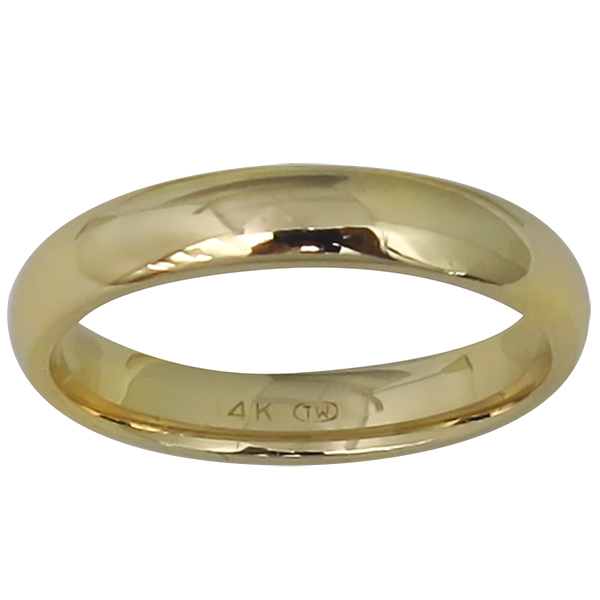 14k yellow gold wedding band 1
