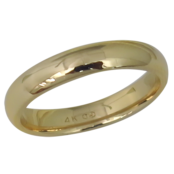 14k yellow gold wedding band 1