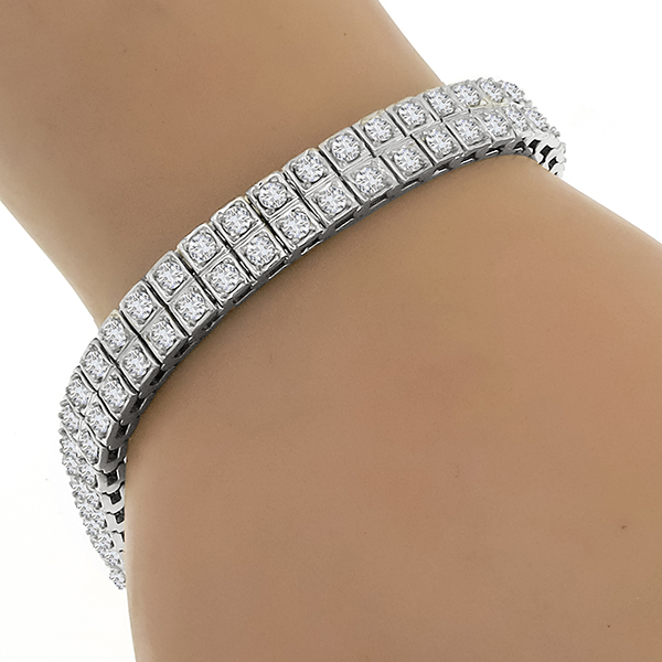 8.00ct Diamond Gold Bracelet | Israel Rose