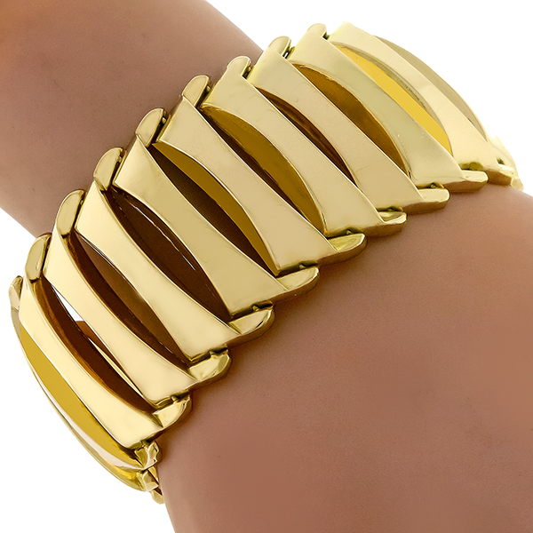 Retro 1940s Gold Bracelet 