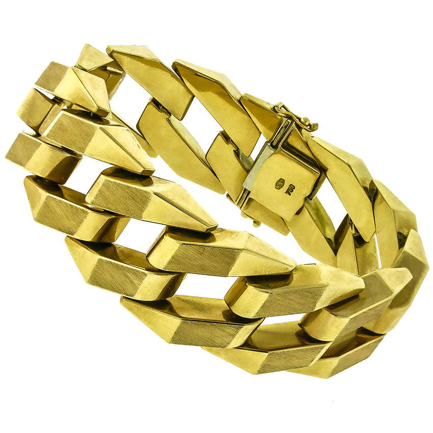 Geometric Gold Bracelet