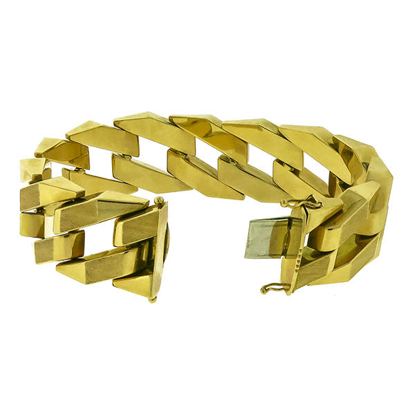 Geometric Gold Bracelet