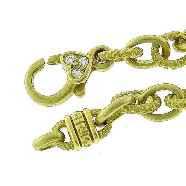 J Ripka Diamond Gold Chain Necklace