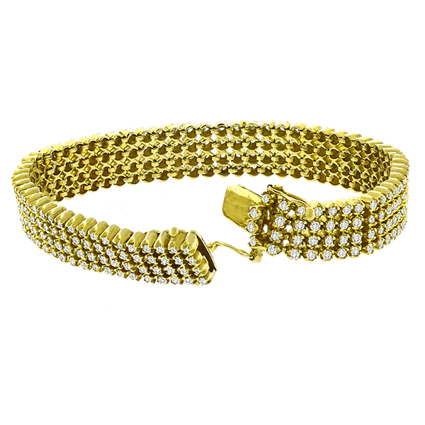 12.00ct Diamond Gold Bracelet 