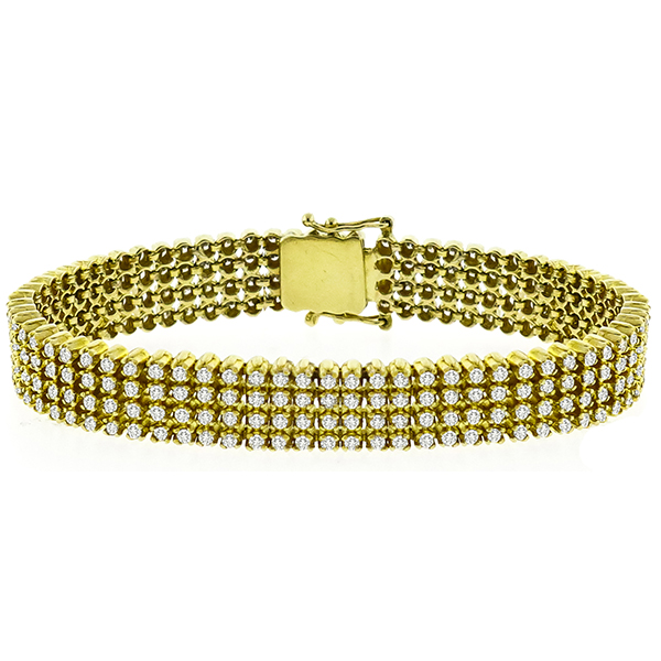 12.00ct Diamond Gold Bracelet 