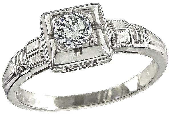 Antique 0.25ct Diamond Engagement Ring