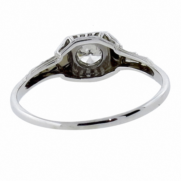 diamond 14k white gold engagement ring  1