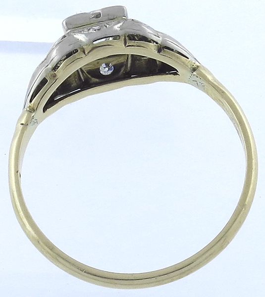 Antique 0.50ct Diamond Engagement Ring Photo 4