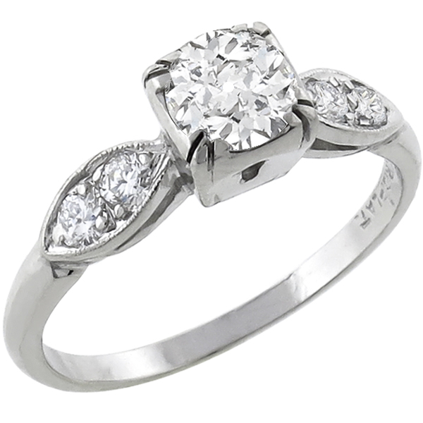 diamond platinum engagement ring 1