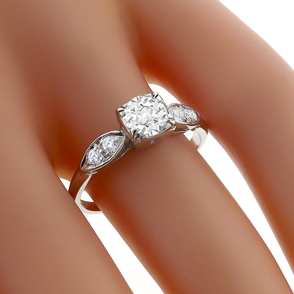 diamond platinum engagement ring 1