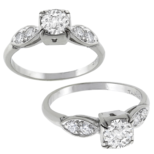 diamond platinum engagement ring 1