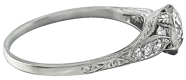 Antique 0.65ct Diamond Engagement Ring Photo 1