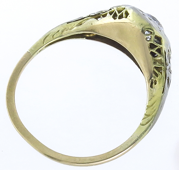 antique  0.67ct diamond engagement ring photo 1