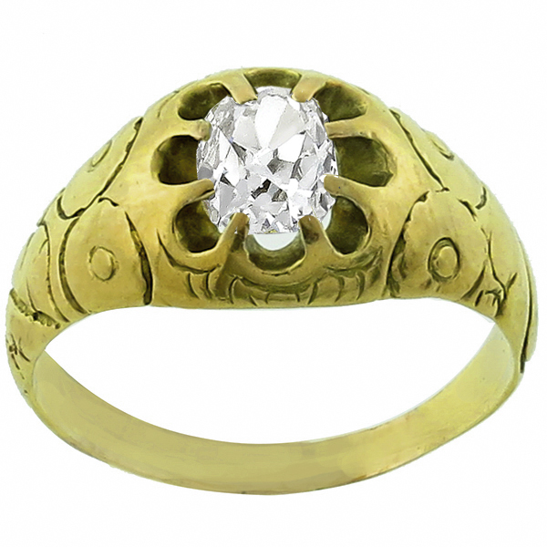  diamond 14k yellow gold  ring  1