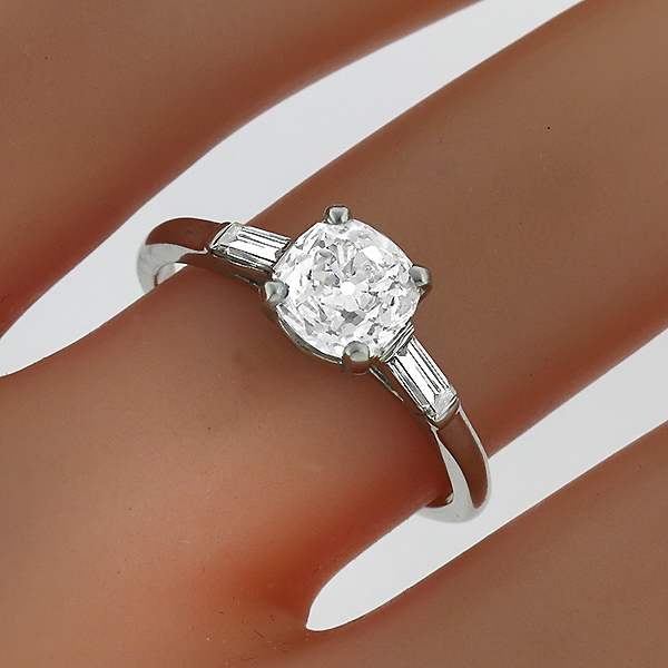 1920s diamond platinum engagement ring 1
